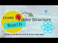 ReactJs folder file structure Create and run first hello world reactjs application