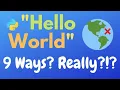 9 Ways to PRINT Hello World in PYTHON With Simple Programs