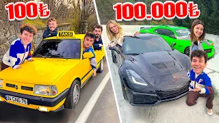 100 TL VS 100.000 TL YOLCULUK (RoadTrip)