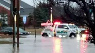 Overnight rains cause flooding in Troy