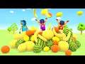 Sing with Leo the truck! Baby Shark nursery rhymes. Learn vegetables and fruit with baby songs.
