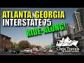 Driving Through Atlanta Georgia Interstate 75 Ride-Along
