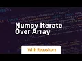 numpy iterate over array