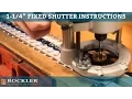 1- Fixed Shutter Instructions
