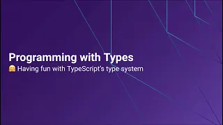 Type Level Programming in TypeScript