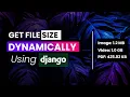 Get uploaded file size using Django Easy