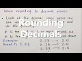 Rounding Decimals