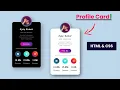Animated Profile Card UI Design Using HTML CSS CSS Card Hover Effects