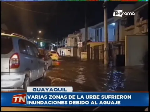 Varias zonas de la urbe sufrieron inundaciones debido al aguaje
