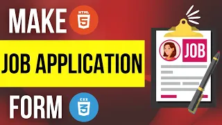 Online Job Application Form HTML CSS JS Project