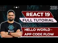 React 19 Tutorial in Hindi - Hello World React App Code Flow