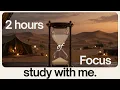 Pomodoro Timer with Brown Noise 2-Hour Study With Me Deep Focus AD