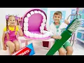 Download Lagu Diana and Mom visit the dentist / Brush your teeth story