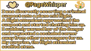 I was discreetly escorting a criminal suspect onto a plane mid flight A flight attendant approached
