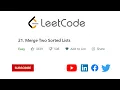 21 Merge Two Sorted Lists Java - Leetcode