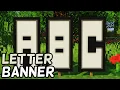 How To Make Letter Banners in Minecraft 2019