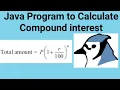 Compound interest program in Java