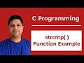 strcmp Function Example in C Programming Complete Explanation