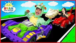 Download Ryan BECOMES A DRAGON with OSMO Hot Wheel™ MindRacers! Family Fun Loser gets Pie in the face! MP3