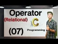 Relational Operator In C Programming C Tutorial In Hindi