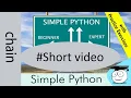 Chain Iterators Simple Python Tutorials