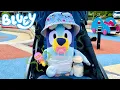 Baby BLUEY Stinky Nappy at the Playground Pretend Play with Bluey Toys Bunya Toy Town