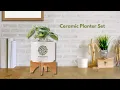 Ceramic Planter Set from Illini