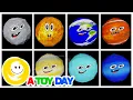 Learn Planets COMPILATION for BABY 🪐🌎🔭☄️⭐ | Mercury Venus Earth Mars Jupiter Saturn Uranus Neptune