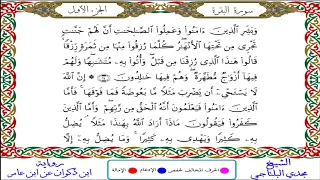 سورة البقرة من المصحف المرتل المصور برواية ابن ذكوان عن ابن عامر بصوت الشيخ مجدي البلتاجي 