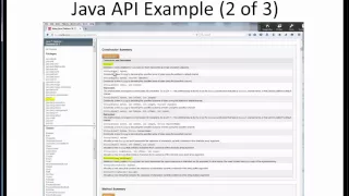 class Java API