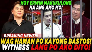 AMO NI ERWIN TULFO MALAPIT NG MAKULONG! NAG KALAT NANAMAN SI ERWIN SA TRIAL NI VP SARA?