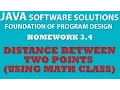 3-4 Java Distance Between Two Points using Math Class