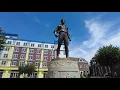 Walking downtown Hackensack New Jersey
