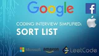 Coding Interview Tutorial 146 - Sort List LeetCode