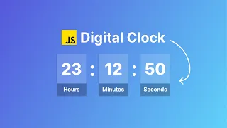 Digital Clock HTML CSS JavaScript