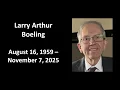 Larry Boeling Funeral 11-15-2025