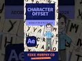 Character Offset Text Scramble in After Effects