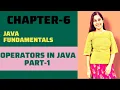 Operators in Java Part - 1 Java Tutorial For Beginners Shachi Codes Chapter-6