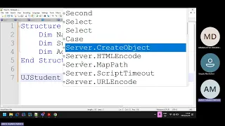 Visual Basic Informatics 100 Record Structure