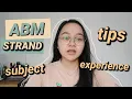 TIPS FOR INCOMING ABM STUDENTS subjects