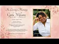 A Celebration In Loving Memory of Mrs Carla Williams
