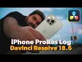 Apple Pro Res Log First Look Color Grading in Davinci Resolve