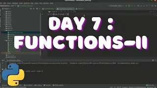 Day 7 Functions