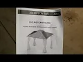 Easy Metal Gazebo assembly installation and setup tips 1 of 3 Hampton Bay Holden 10x10