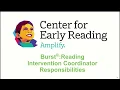 Burst Universal Intervention Coordinator Responsibilities