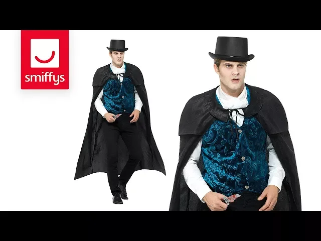 Jack The Ripper Deluxe (viitta, liivi ja röyhelökaulus)