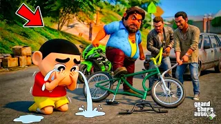 Franklin Shinchan Doraemon Don Gang Cycle in  GTA 5 in Telugu