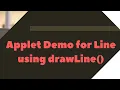 02-Applet Demo for Line using drawLine