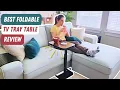 This is THE BEST Folding TV Tray Table for Eating 2-step Assembly