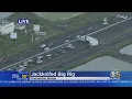 Jack-Knifed Big Rig Blocks All EB Lanes On Dumbarton Bridge